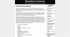 Desktop Screenshot of parasitesinhumans.org