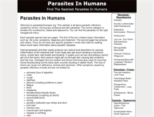 Tablet Screenshot of parasitesinhumans.org